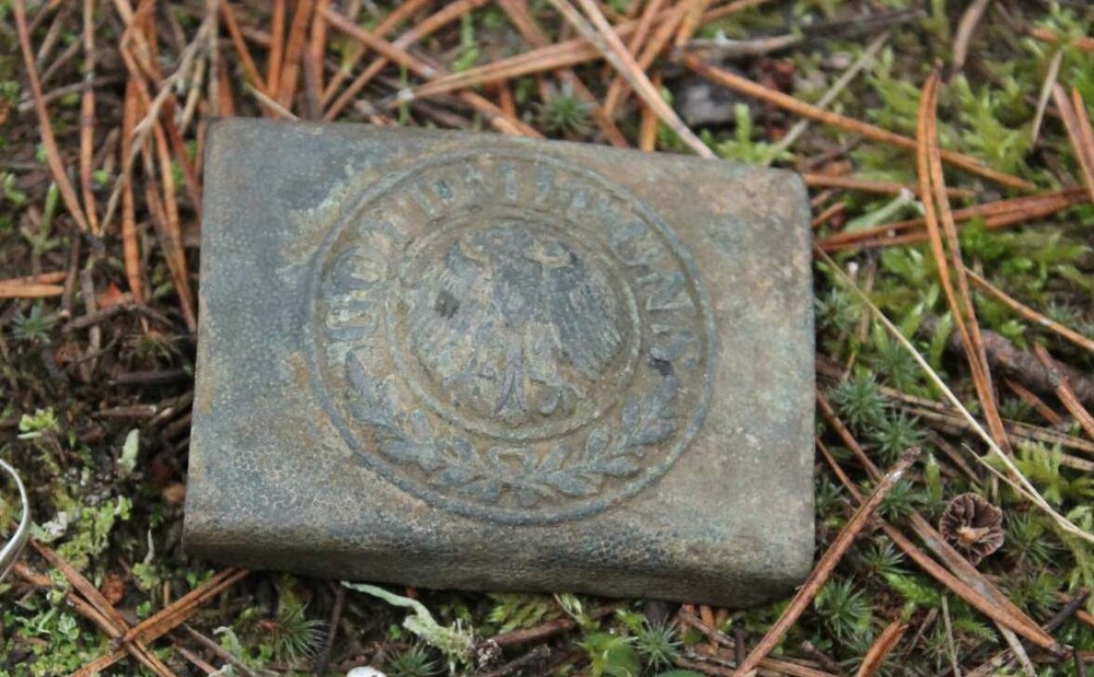 Weimar Republic buckle “Gott mit Uns” / from Belarus