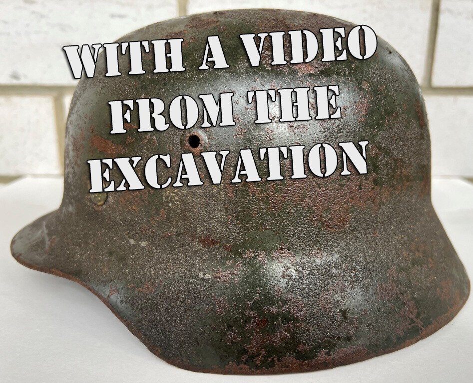 German helmet M35 / from Stalingrad
