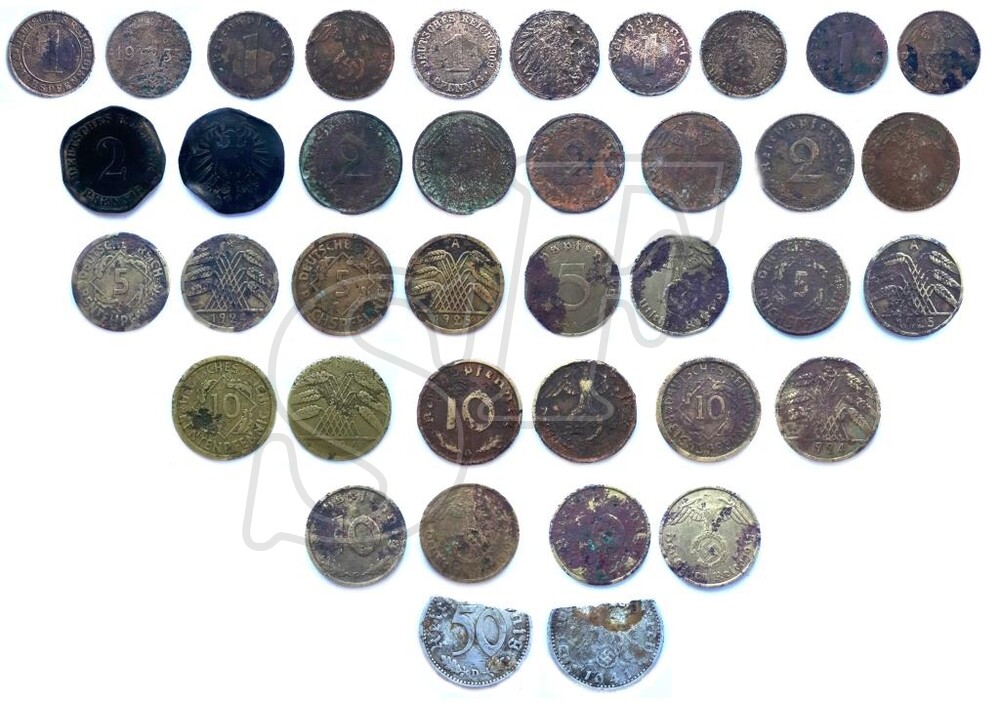 German coin set (19 coins)