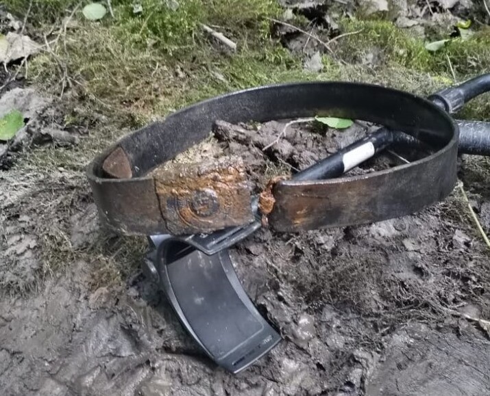 Belt with buckle Waffen SS “Meine Ehre heißt Treue” / from Velikiy Novgorod