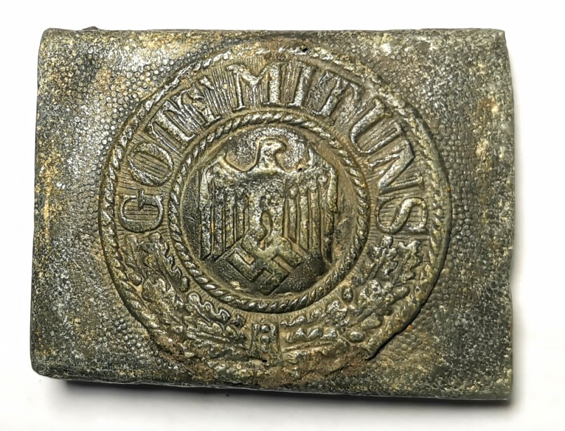 Wehrmacht belt buckle "Gott mit Uns" / from Stalingrad