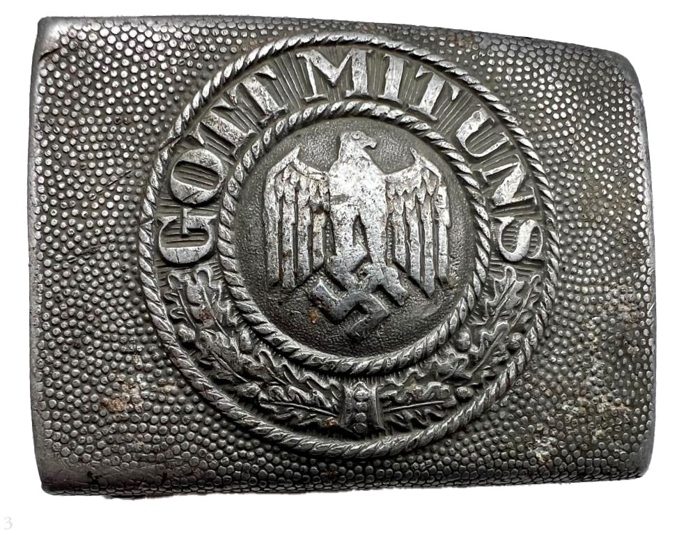 Wehrmacht belt with buckle "Gott mit Uns" / from Stalingrad