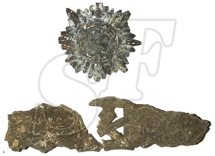 Close Combat Clasp in silver (for 25 battles) + Ostvolk Medal in bronze