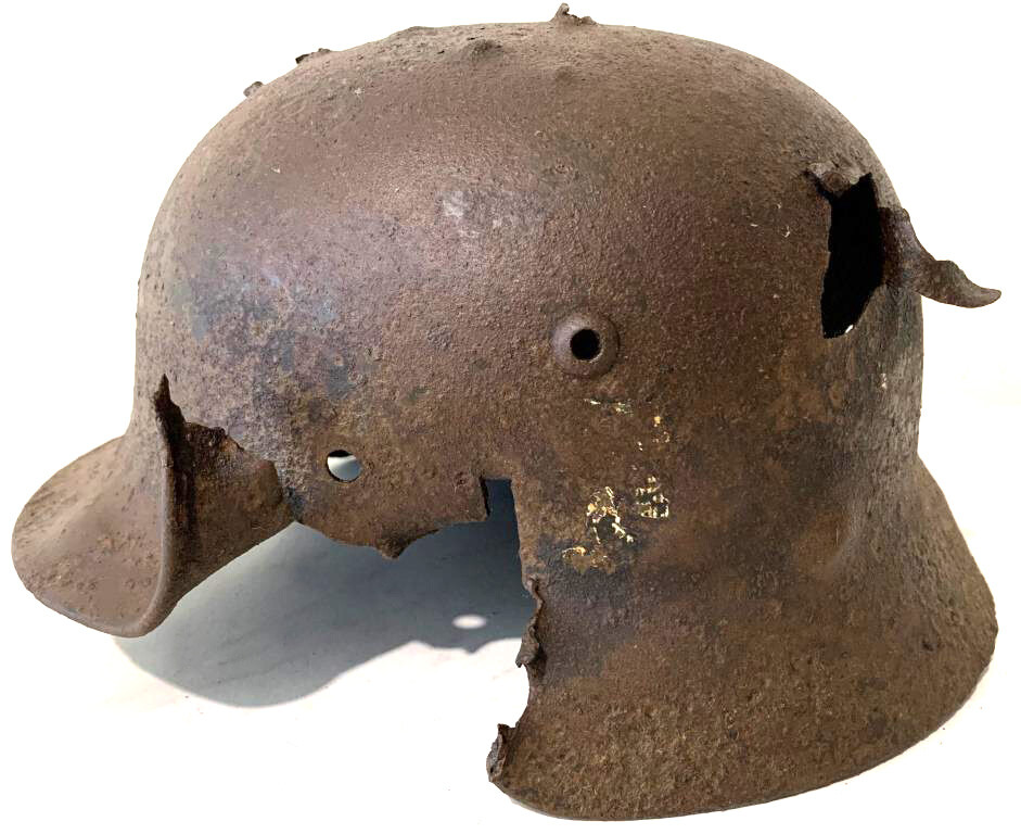 German helmet M35 / from Stalingrad