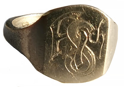 Ring with initials / from Stalingrad