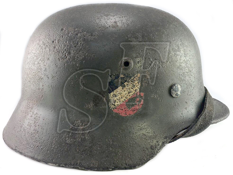 German helmet M35, Wehrmacht / from Stalingrad