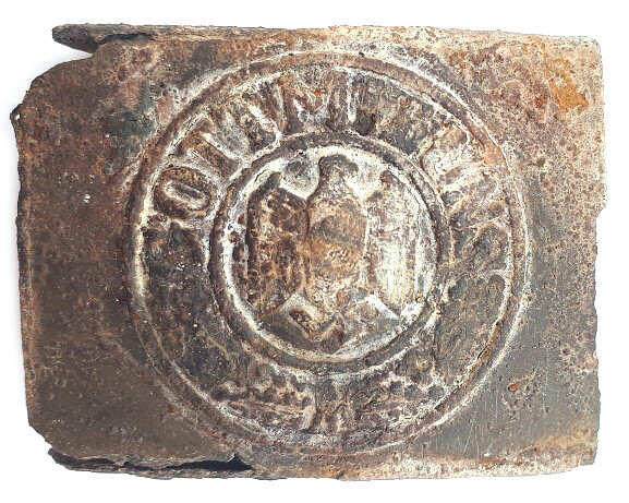 Wehrmacht buckle “Gott mit Uns” / from Stalingrad