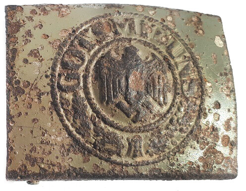 Iron Wehrmacht buckle “Gott mit Uns” / from Stalingrad