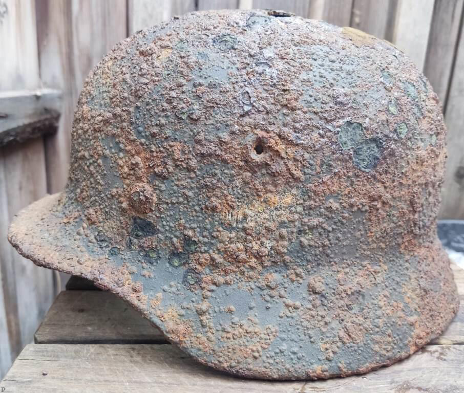 German helmet M40 / from Novgorod