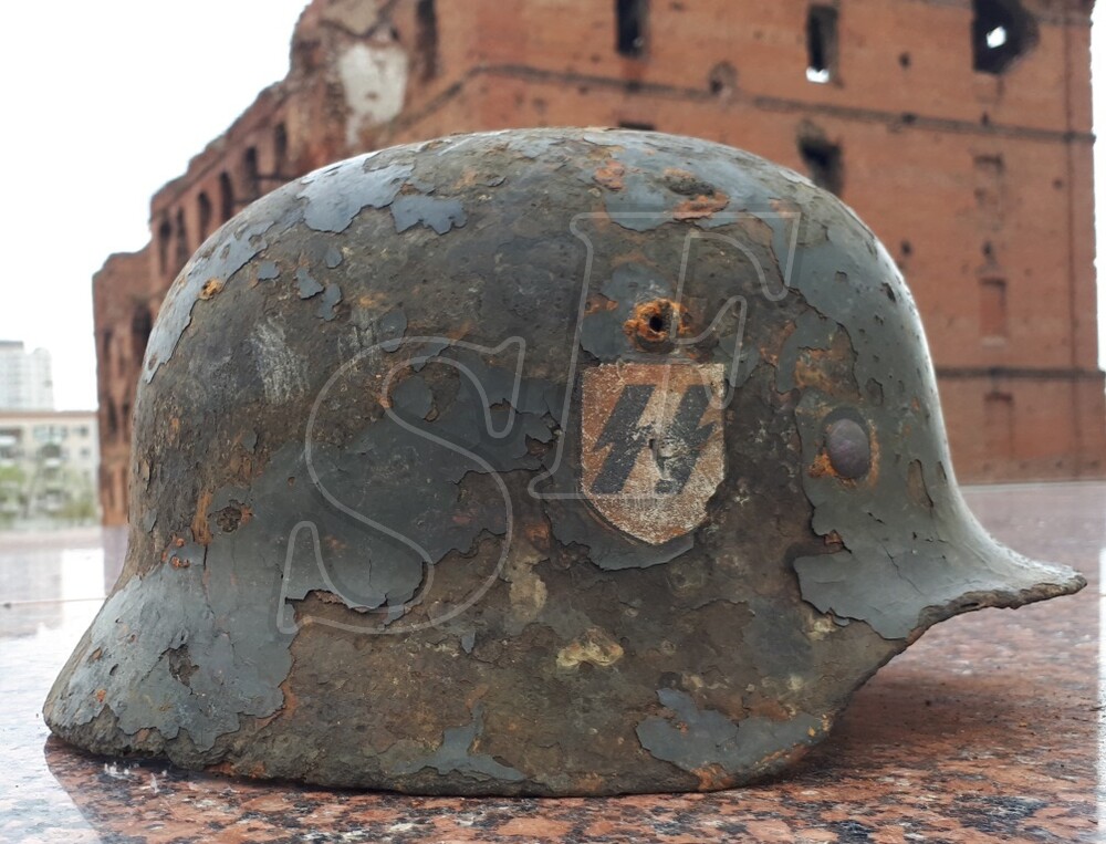 German helmet M35 Waffen SS from Kursk