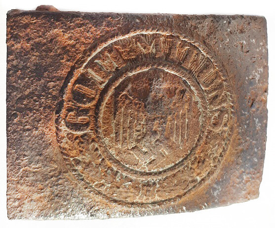 Iron Wehrmacht buckle “Gott mit Uns” / from Stalingrad