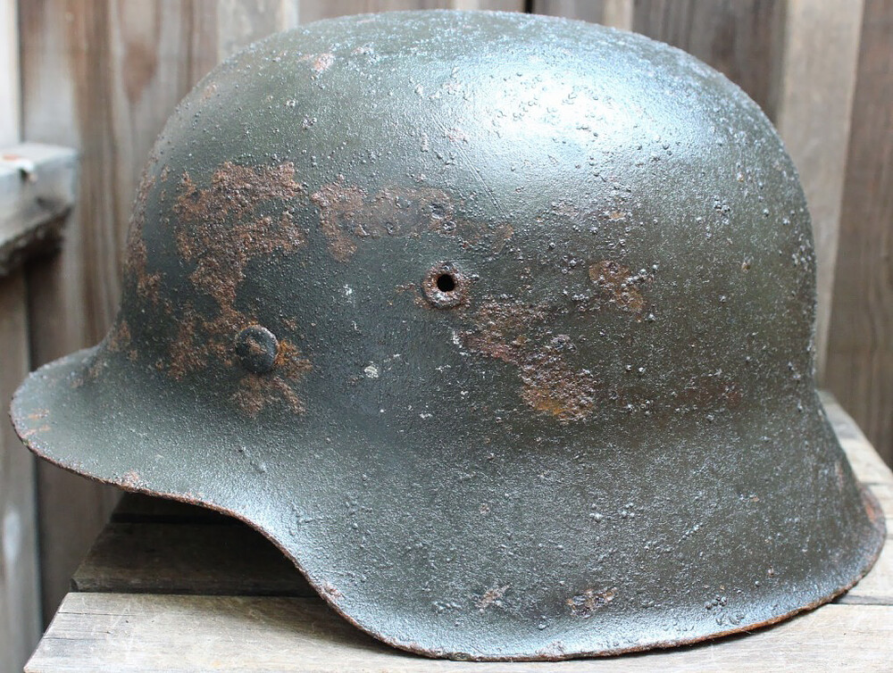 German helmet M42 / from Novgorod