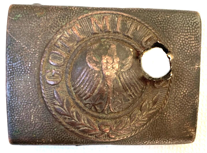 Weimar Republic Buckle “Gott mit Uns” / from Stalingrad