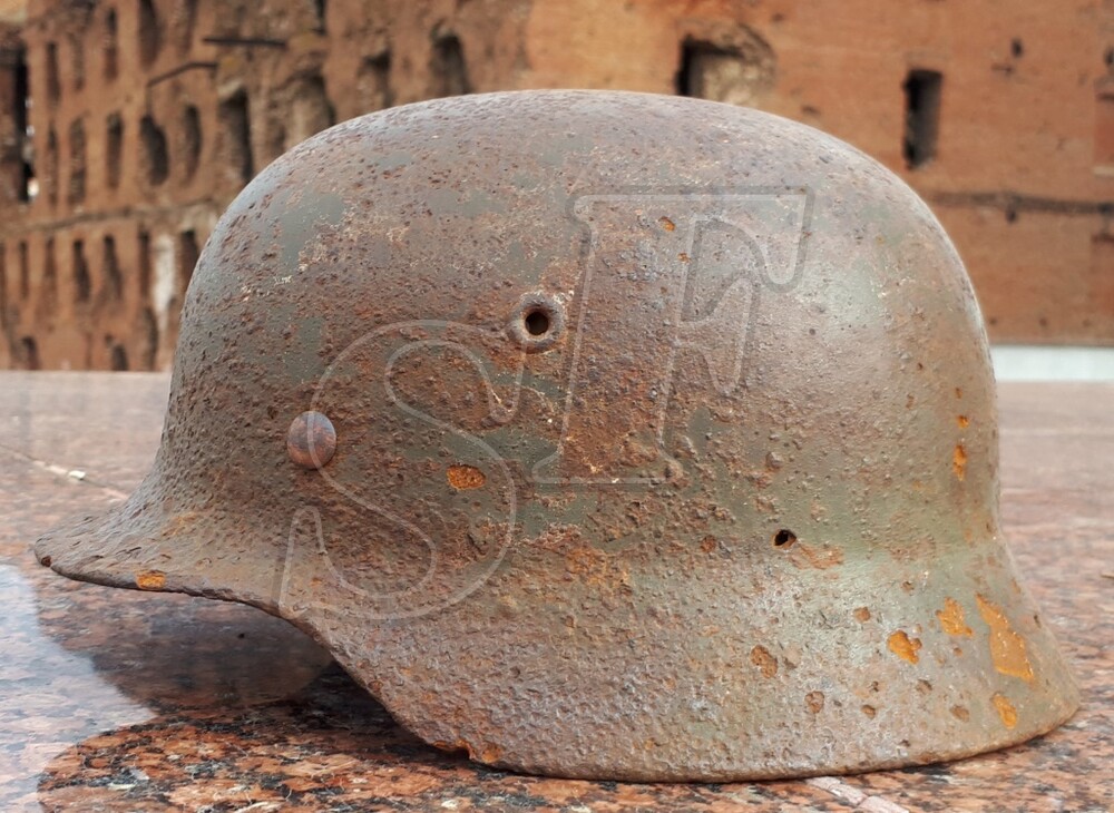 German helmet M40 / Stalingrad region