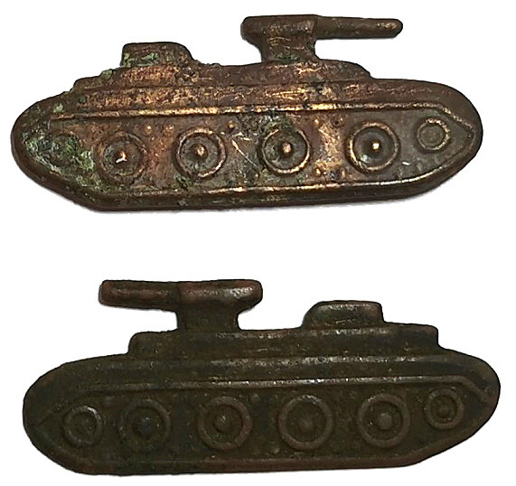 Collar patches of tankman / from Smolensk