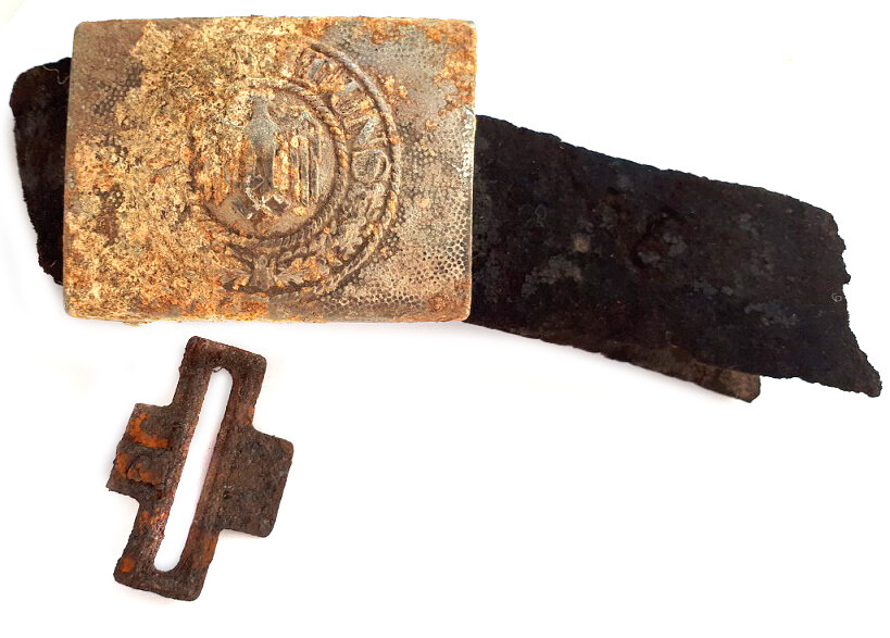 Wehrmacht buckle “Gott mit Uns” / from Stalingrad