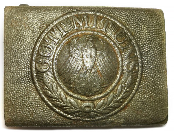Weimar Republic belt buckle “Gott mit Uns” / from Stalingrad