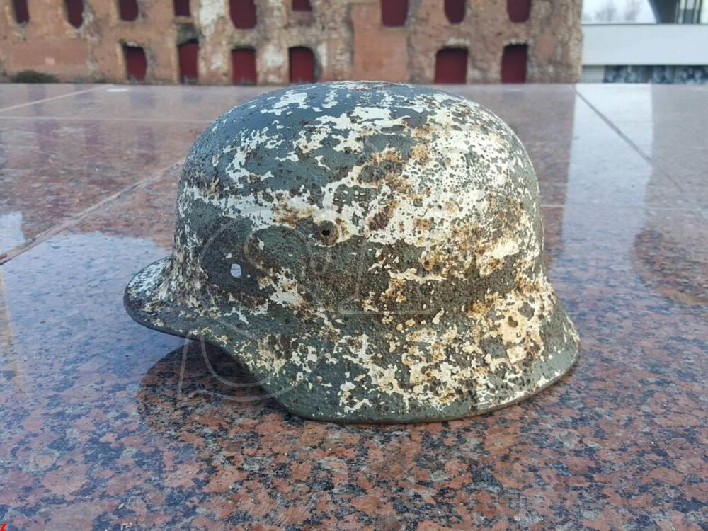 German steel helmet M35 from village of Stepnoy