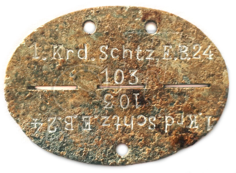 Dog tag 1.Krd.Schtz.E.B.24