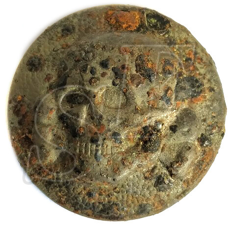 Waffen SS Totenkopf button