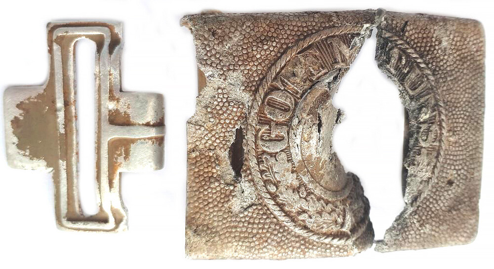 Wehrmacht buckle “Gott mit Uns” / from Stalingrad