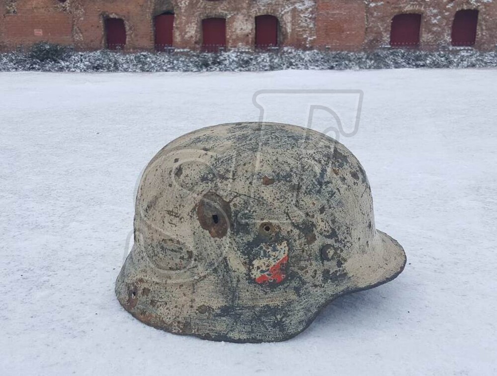 German steel helmet M35 from village Rossoshka