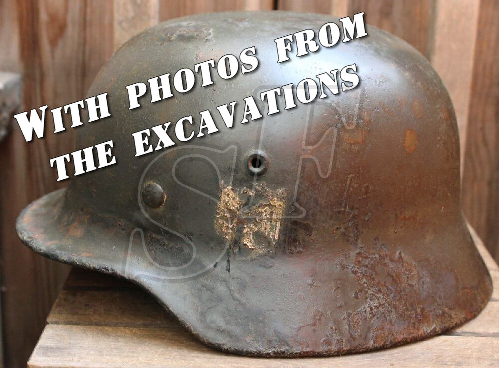 Wehrmacht helmet M40 / from Novgorod