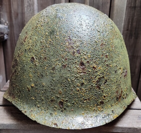 Soviet helmet SSh39 / from Smolensk