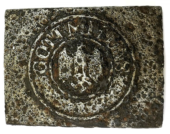 Iron Wehrmacht belt buckle “Gott mit Uns” / from Stalingrad