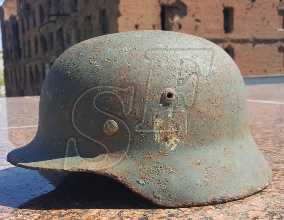German helmet M35 from Stalingrad