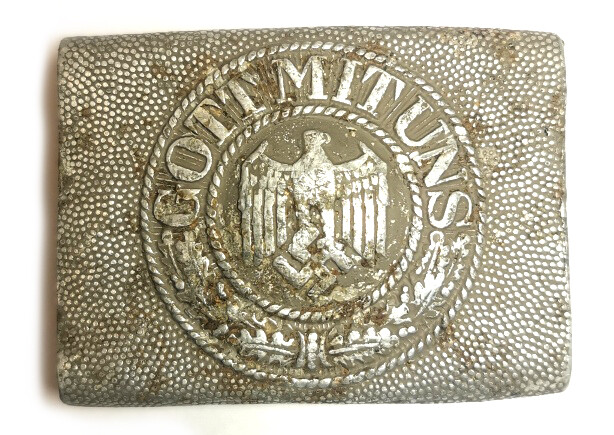 Wehrmacht belt buckle "Gott mit Uns" / from Stalingrad