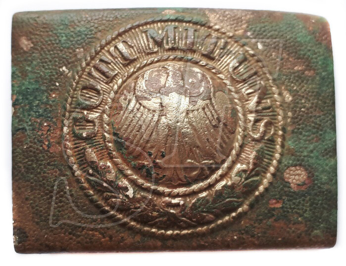 Weimar Republic Buckle “Gott mit Uns” / from Stalingrad
