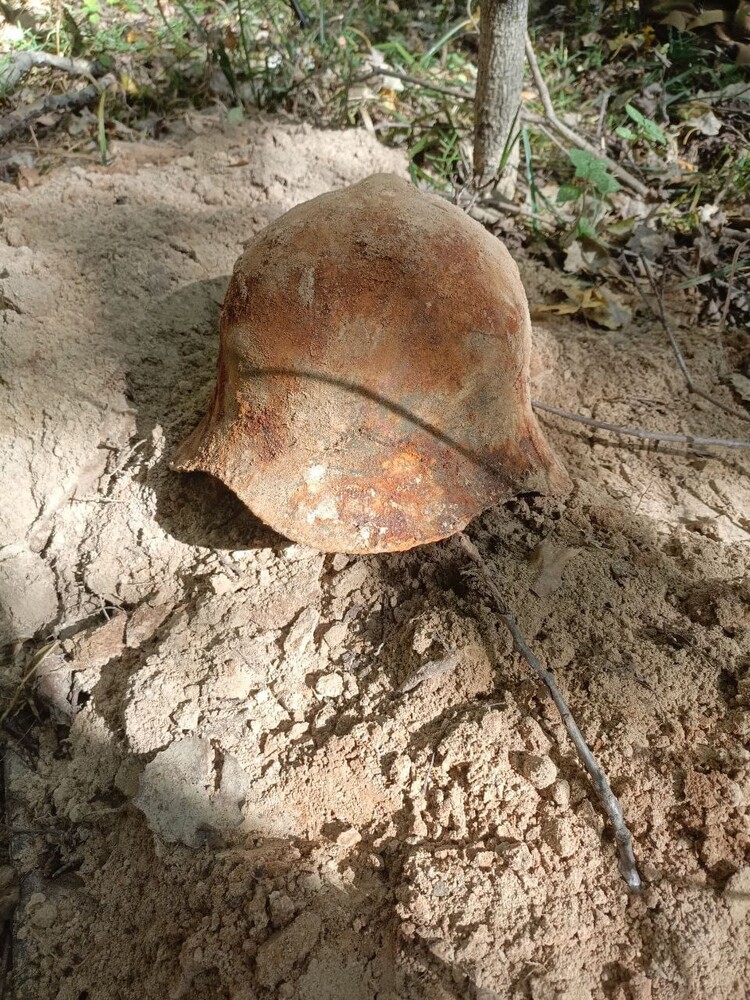 Soviet helmet SSh36 / from Smolensk