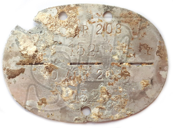 Dogtag J.R.203 / from Stalingrad