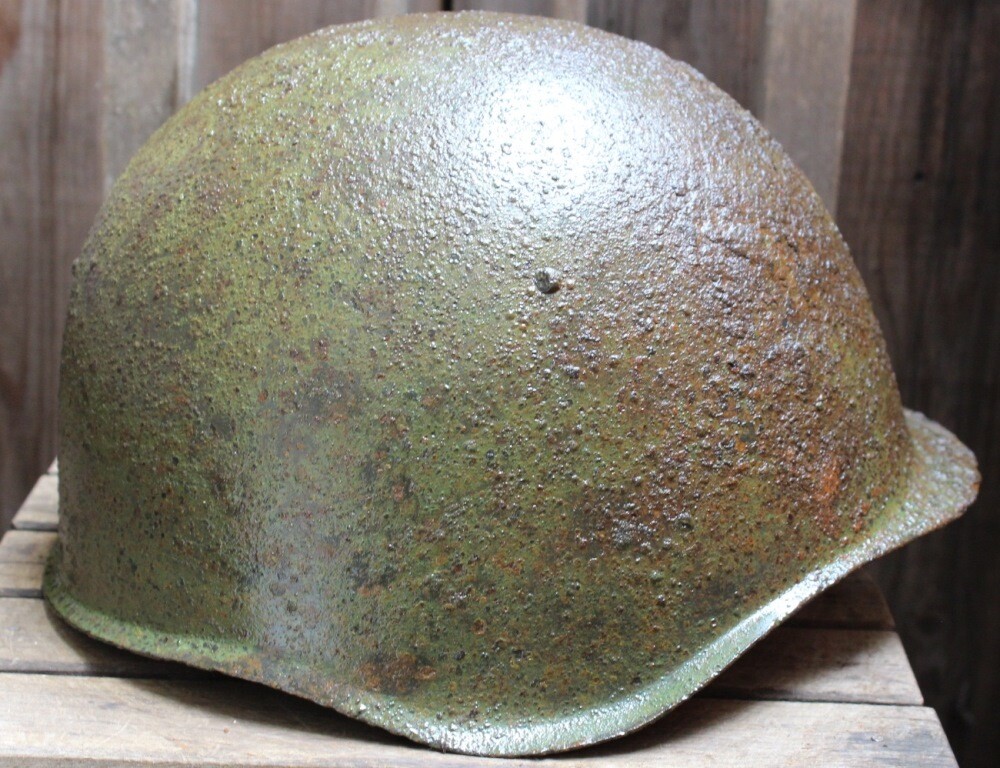 Soviet helmet SSh39 / from Smolensk
