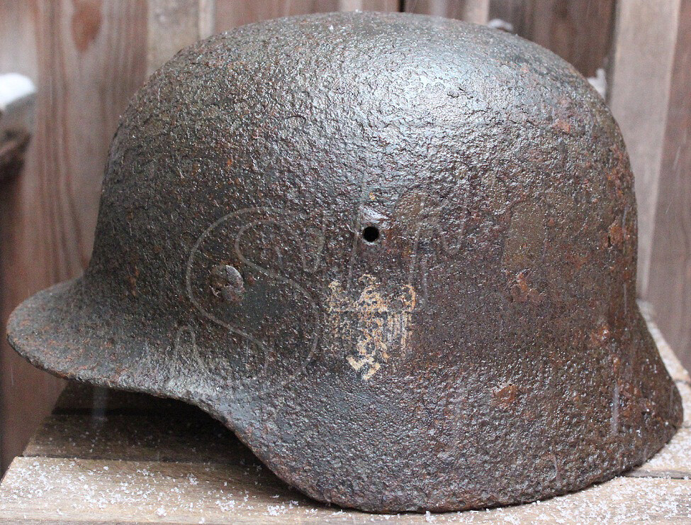 German helmet M40 / from Rostov