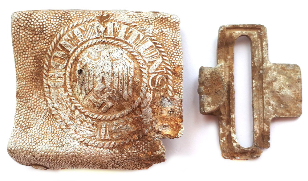 Wehrmacht buckle “Gott mit Uns” / from Stalingrad
