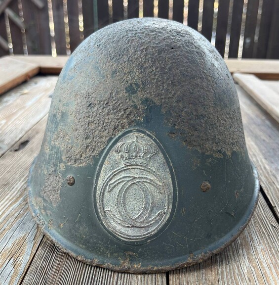 Romanian helmet / from Stalingrad