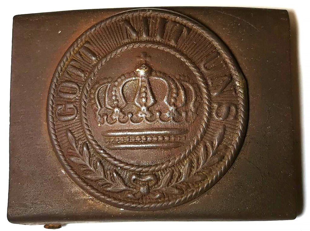 German belt buckle “Gott mit Uns” / from Insterburg