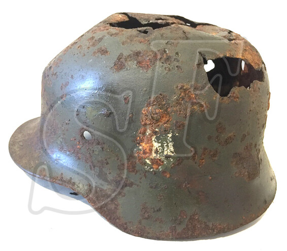 German helmet M40 / from Stalingrad