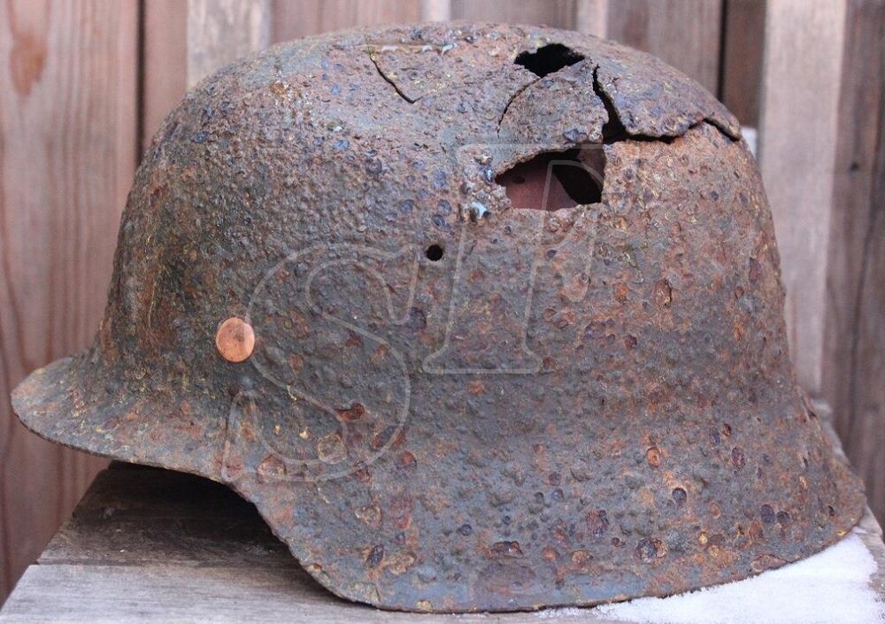 German helmet M42 from Pillau (now Baltiysk)