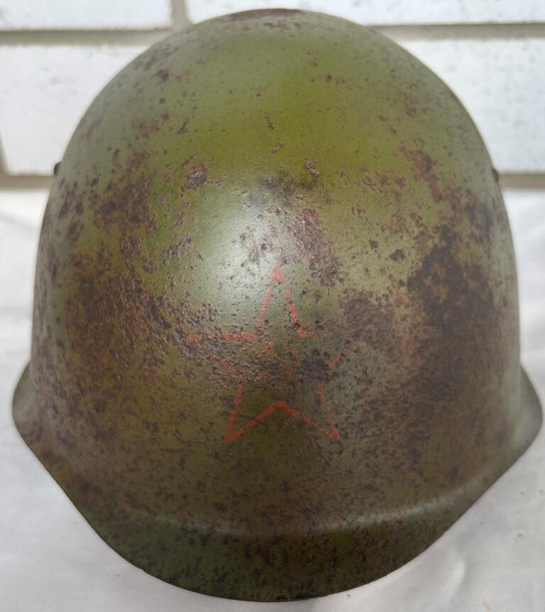 Soviet helmet SSh39 / from Stalingrad