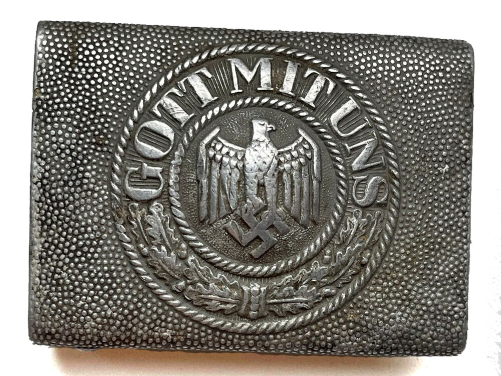 Wehrmacht belt buckle "Gott mit Uns" / from Stalingrad