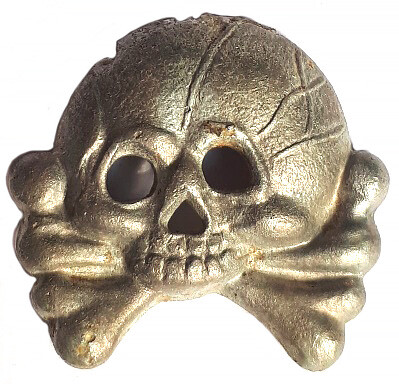 Panzer collar tab skull / from Stalingrad