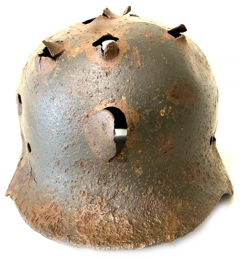 German helmet M40 / from Stalingrad