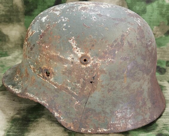 German helmet M40 / from Novgorod