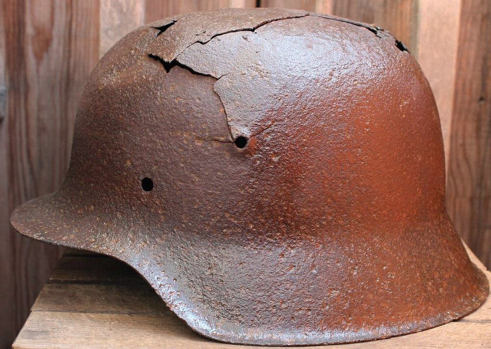 German helmet M42 / from Pskov
