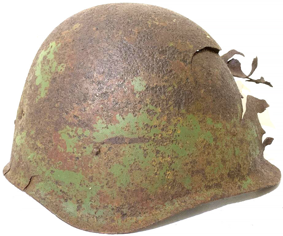 Soviet helmet SSh40 / from Stalingrad