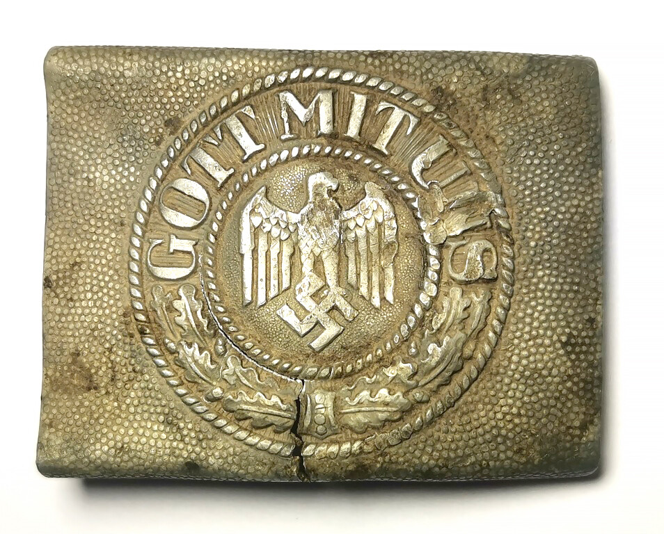Wehrmacht belt buckle "Gott mit Uns" / from Stalingrad