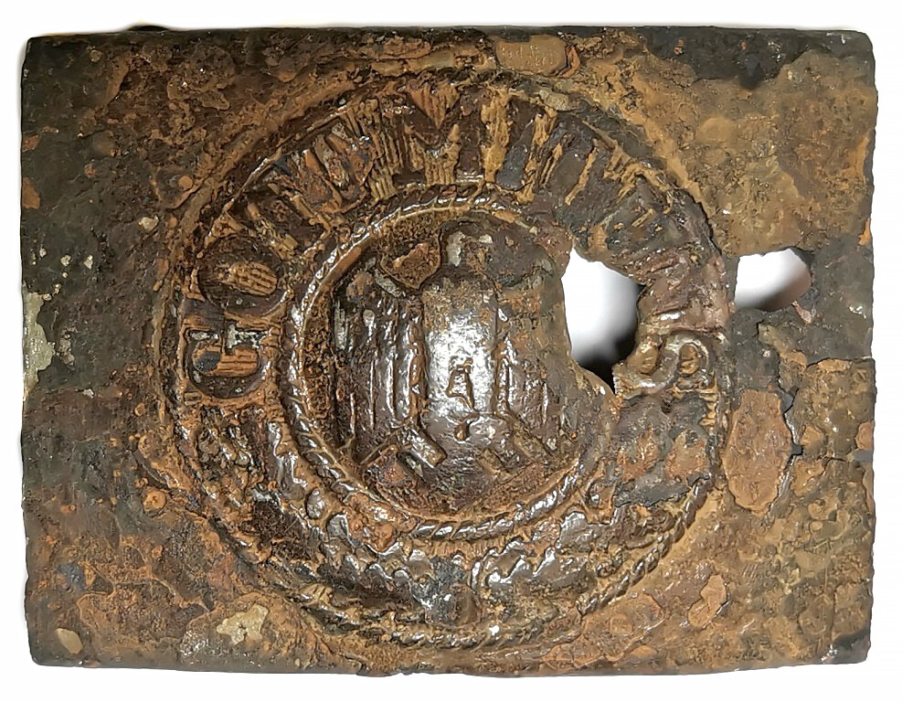 Wehrmacht belt buckle “Gott mit Uns” / from Stalingrad